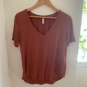 Gentle Fawn V-Neck Slub shirt XS